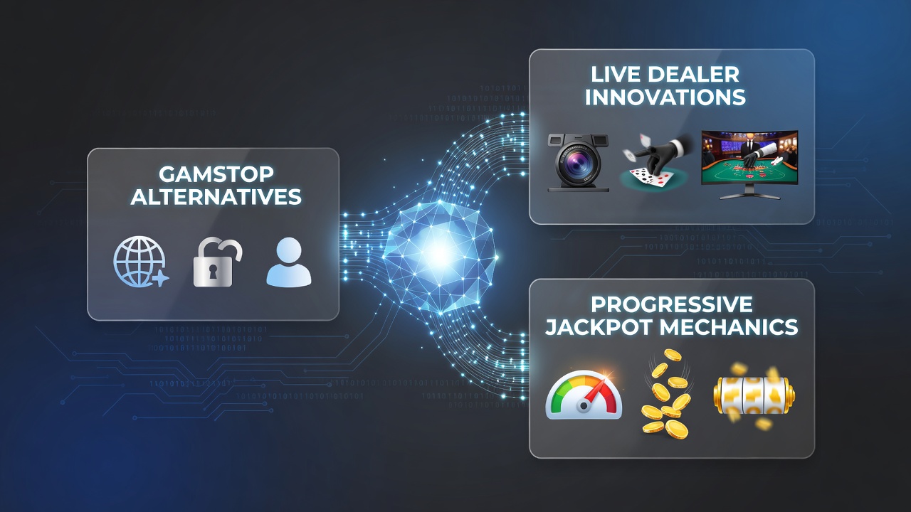 Live dealer studio setup showing real-time integration points with exclusion and jackpot software